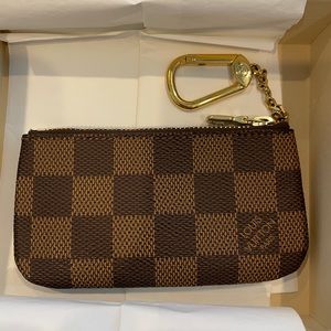 Louis Vuitton Key Pouch Damier Ebene Coin Purse